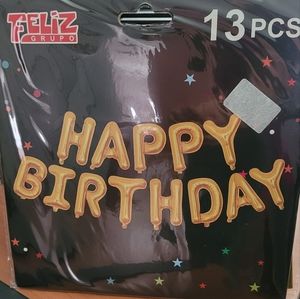 'Happy Birthday' Inflatable Ballons decor 13 pcs